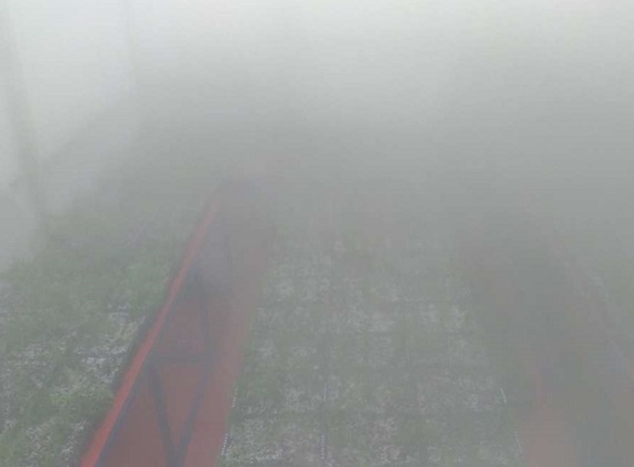 High-pressure artificial fog generating systems